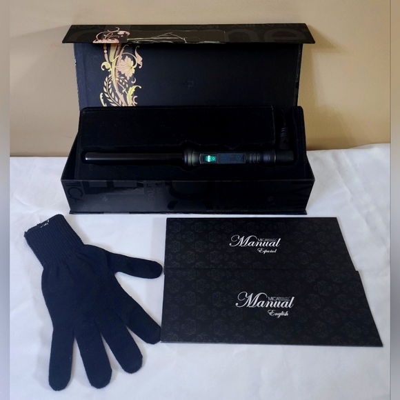 MICA Beauty 1" Clipless Curler Wand Set 9ft Swivel Cord 2 Settings FAST HEATING! - Picture 1 of 10